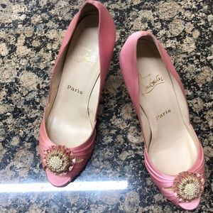 Christian Louboutin Pink Satin heels